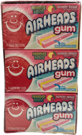 Airheads Gum Paradise Blends Quantity 14 Pieces Per Pack 12 Packs Per Box Sweet Browse at UsaCandyWholesale.Com